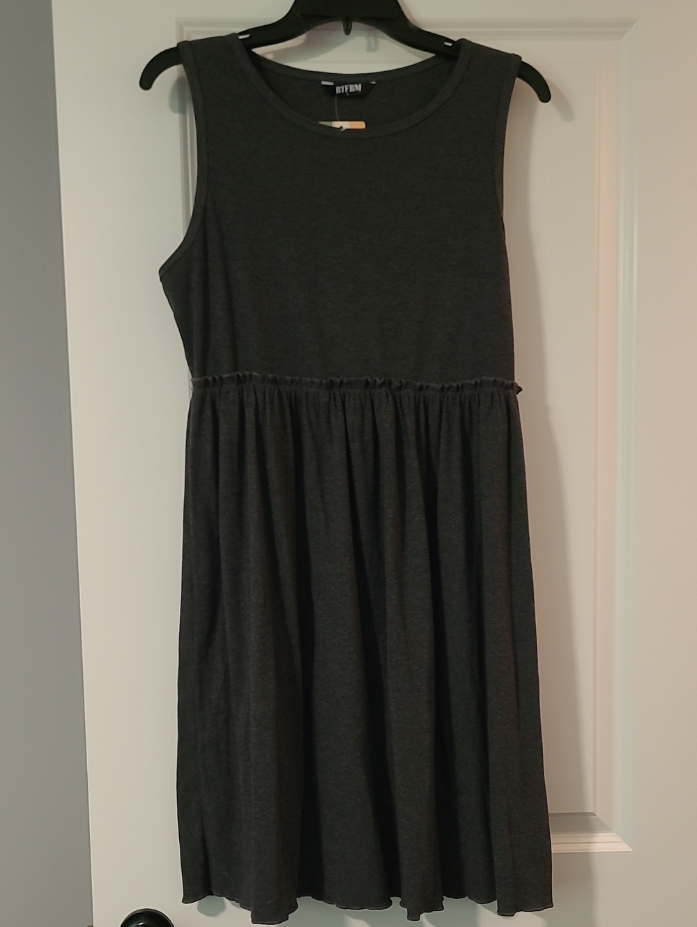 Sleeveless Charcoal Knit Midi Dress by Rue21